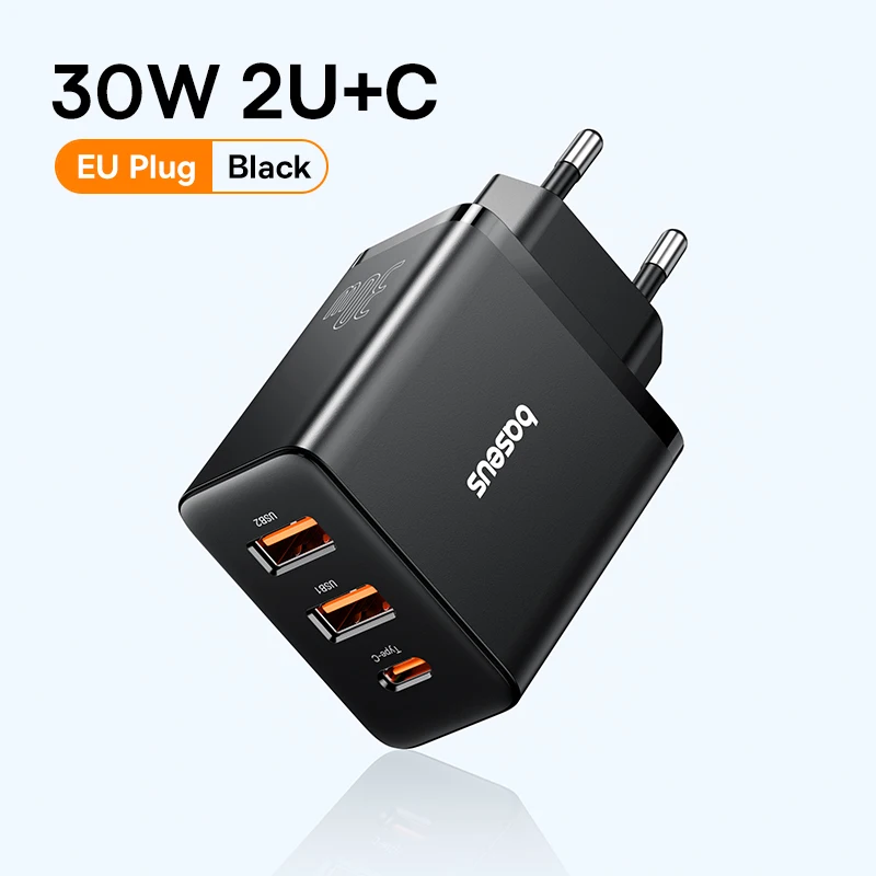 30W EU Plug Black