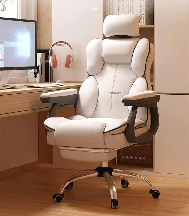 Home Live Game Chair Ergonomic Computer Chair Simple Lifting Rotating Office Chairs European Office Furniture Backrest Armchair