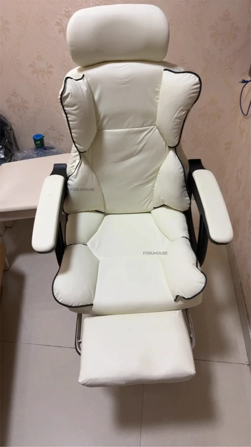 Home Live Game Chair Ergonomic Computer Chair Simple Lifting Rotating Office Chairs European Office Furniture Backrest Armchair