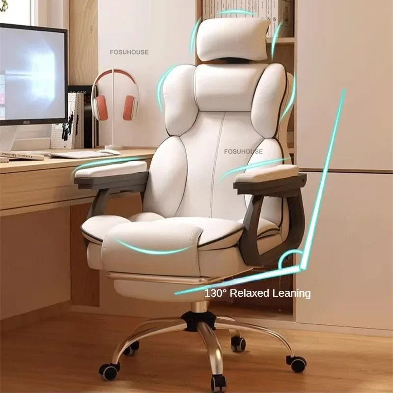 Home Live Game Chair Ergonomic Computer Chair Simple Lifting Rotating Office Chairs European Office Furniture Backrest Armchair