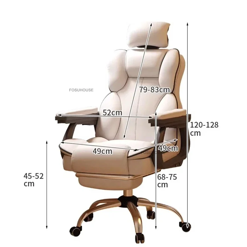 Home Live Game Chair Ergonomic Computer Chair Simple Lifting Rotating Office Chairs European Office Furniture Backrest Armchair