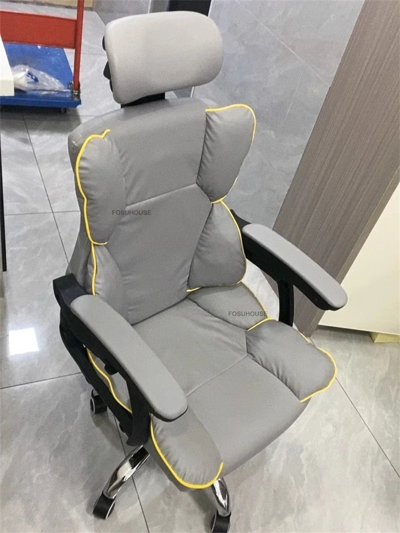 Home Live Game Chair Ergonomic Computer Chair Simple Lifting Rotating Office Chairs European Office Furniture Backrest Armchair