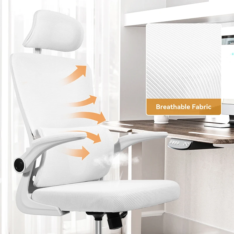 Office Chair Ergonomic High Back Chair Mesh Sliding Gaming Computer Chairs Adjustable Rotating Armchair Commercial Home Furnitur