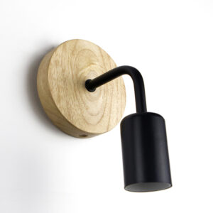 Industrial Style Wood Wall Light - Image 6