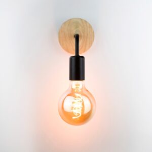 Industrial Style Wood Wall Light - Image 5